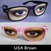 WeyesEyes USA Brown EyeGlasses Black and Color
